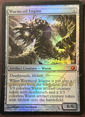 Wurmcoil Engine Foil Prerelease Raymond Swanland