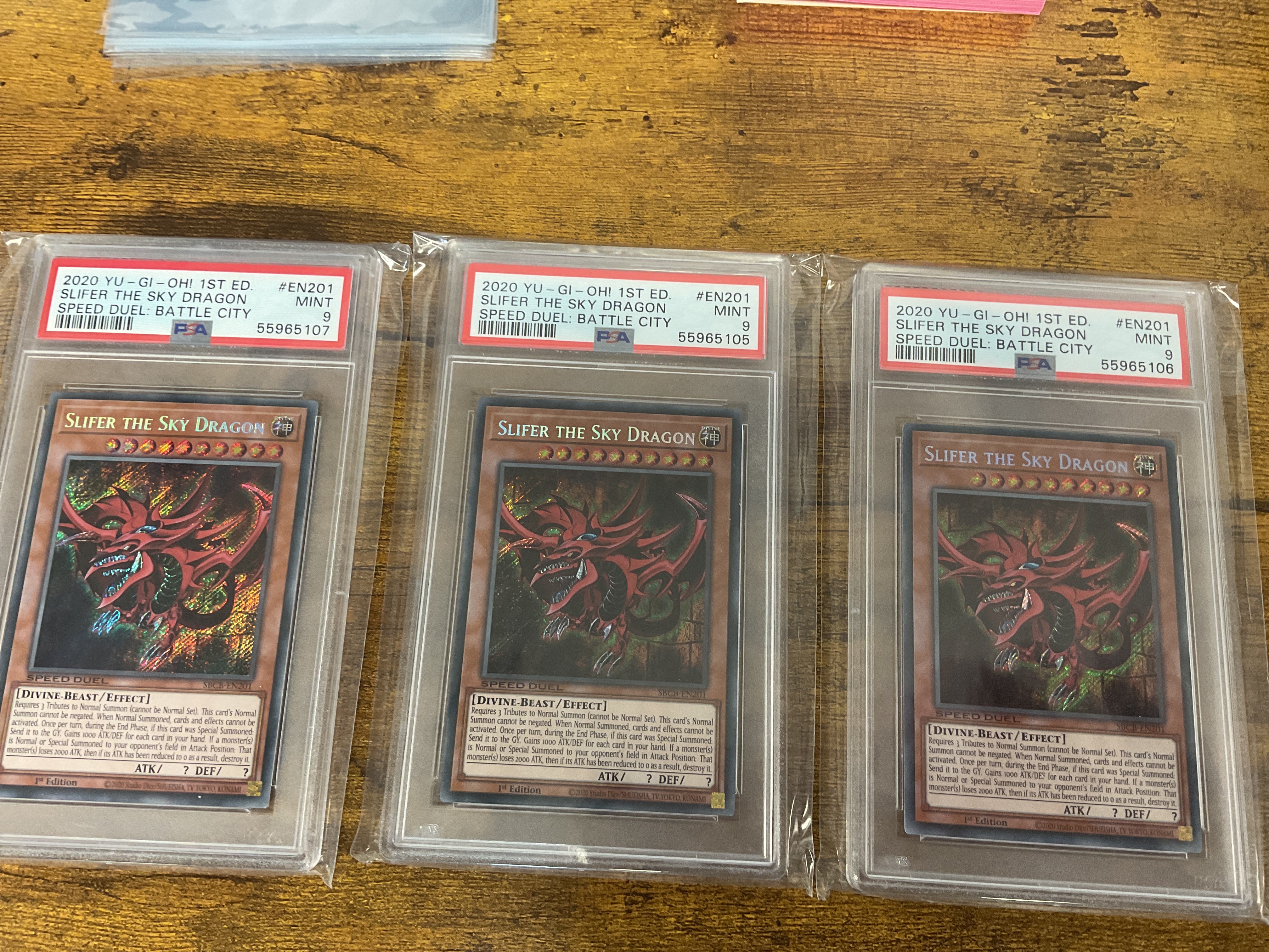 Slifer the Sky Dragon - PSA 9 SBCB-EN201