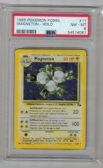 1999 Pokemon Fossil 11 Magneton Holo PSA 8 54574087