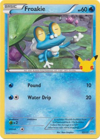 Froakie - 22/25 - McDonalds 25th Anniversary Promo