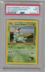 2000 Pokemon Gym Chal. 23 Giovanni's Nidoqueen 1st Edition PSA 9 52649246