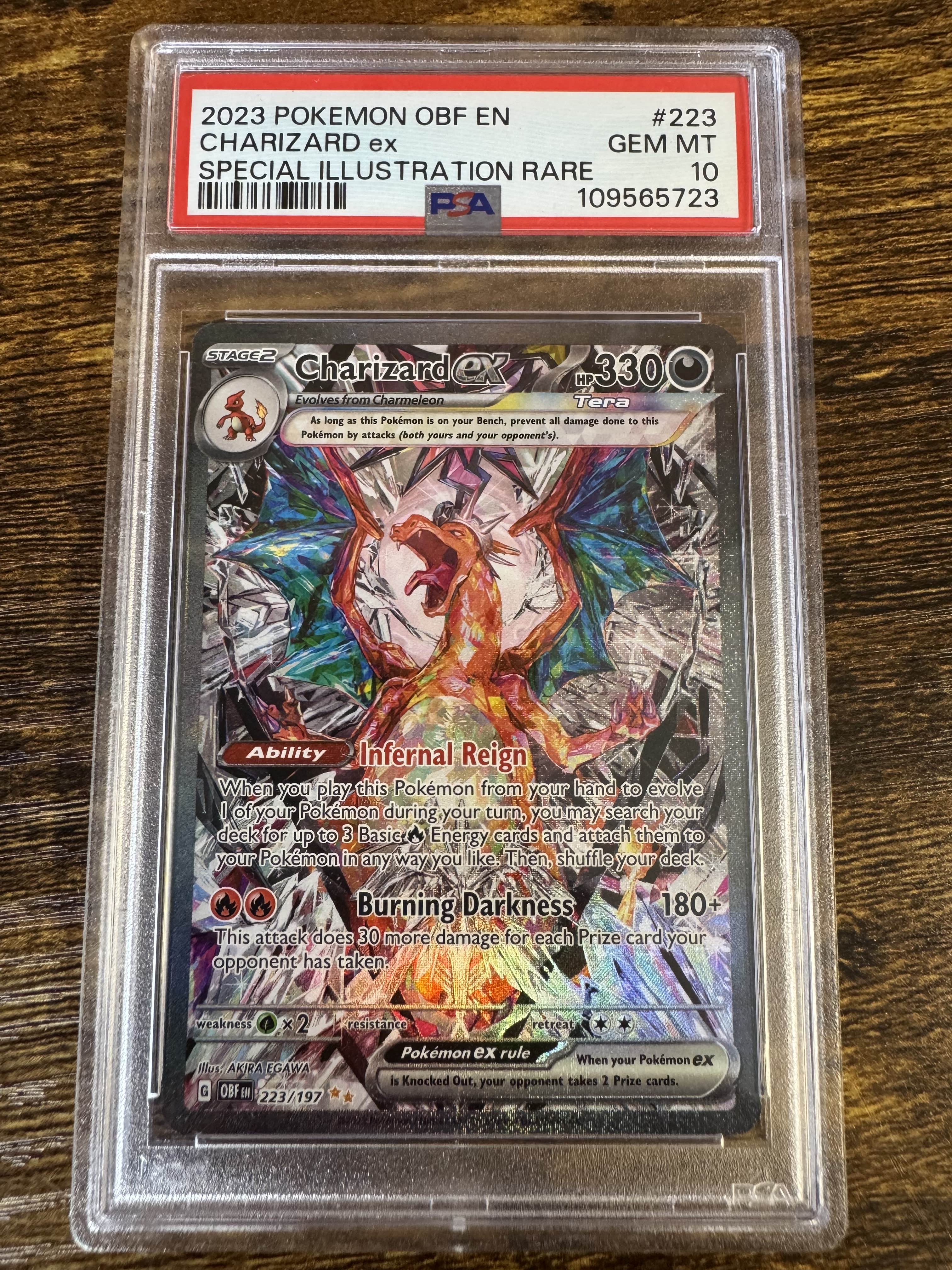 2023 Pokemon Obsidian Flames 223 Charizard ex PSA 10 109565723