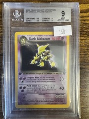 2000 Pokemon Rocket 1st Edition 1 Dark Alakazam BGS 9 0013321098