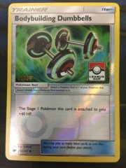 Bodybuilding Dumbbells - 113/147 - STAFF Pokemon League Promo
