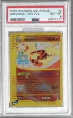 2003 Pokemon Aquapolis 2 Arcanine Rev.Foil PSA 8 54574117