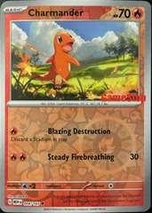 Charmander - 004/165 -  Promo (GameStop Exclusive) - Reverse Holo