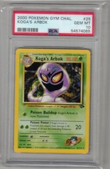 2000 Pokemon Gym Chal. 25 Koga's Arbok PSA 10 54574065