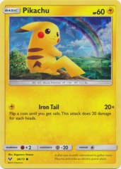 Pikachu - 28/73 - Cracked Ice Holo Let's Play Pikachu! Theme Deck Exclusive