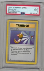 1999 Pokemon Game 78 Scoop Up Shadowless PSA 9 62160743