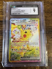 2024 Pokemon Surging Sparks 238 Pikachu ex CGC 9 6028440010