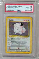 1999 Pokemon Game 5 Clefairy Holo PSA 8 53566052