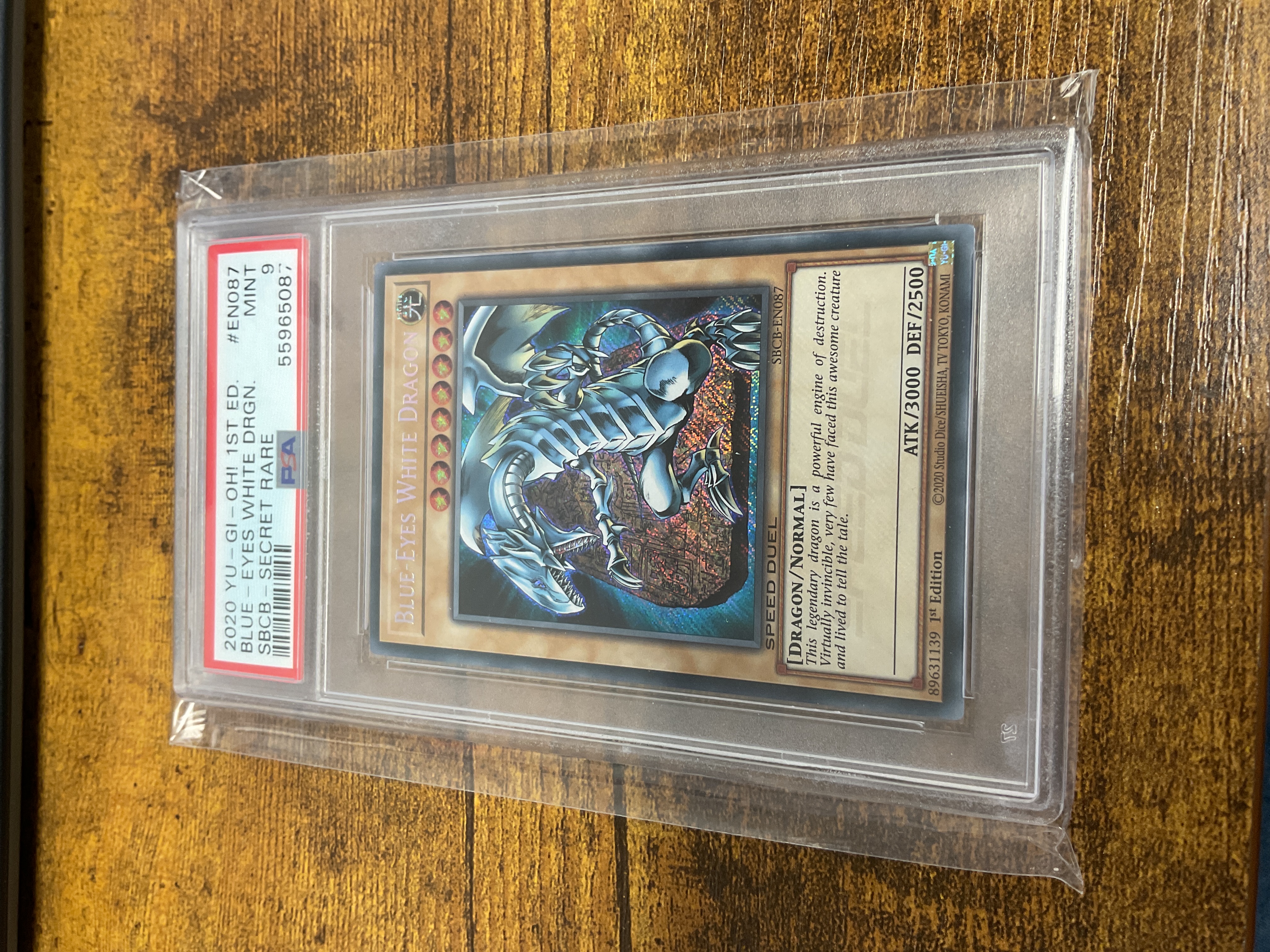 Blue-Eyes White Dragon - SBCB-EN087 PSA 9