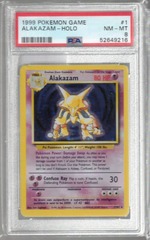 1999 Pokemon Game 1 Alakazam Holo PSA 8 52649216