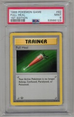 1999 Pokemon Game 82 Full Heal 1st Edition PSA 9 53566123