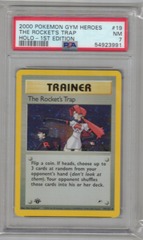 2000 Pokemon Gym Heroes 19 The Rocket's Trap Holo 1st Edition PSA 7 54923991