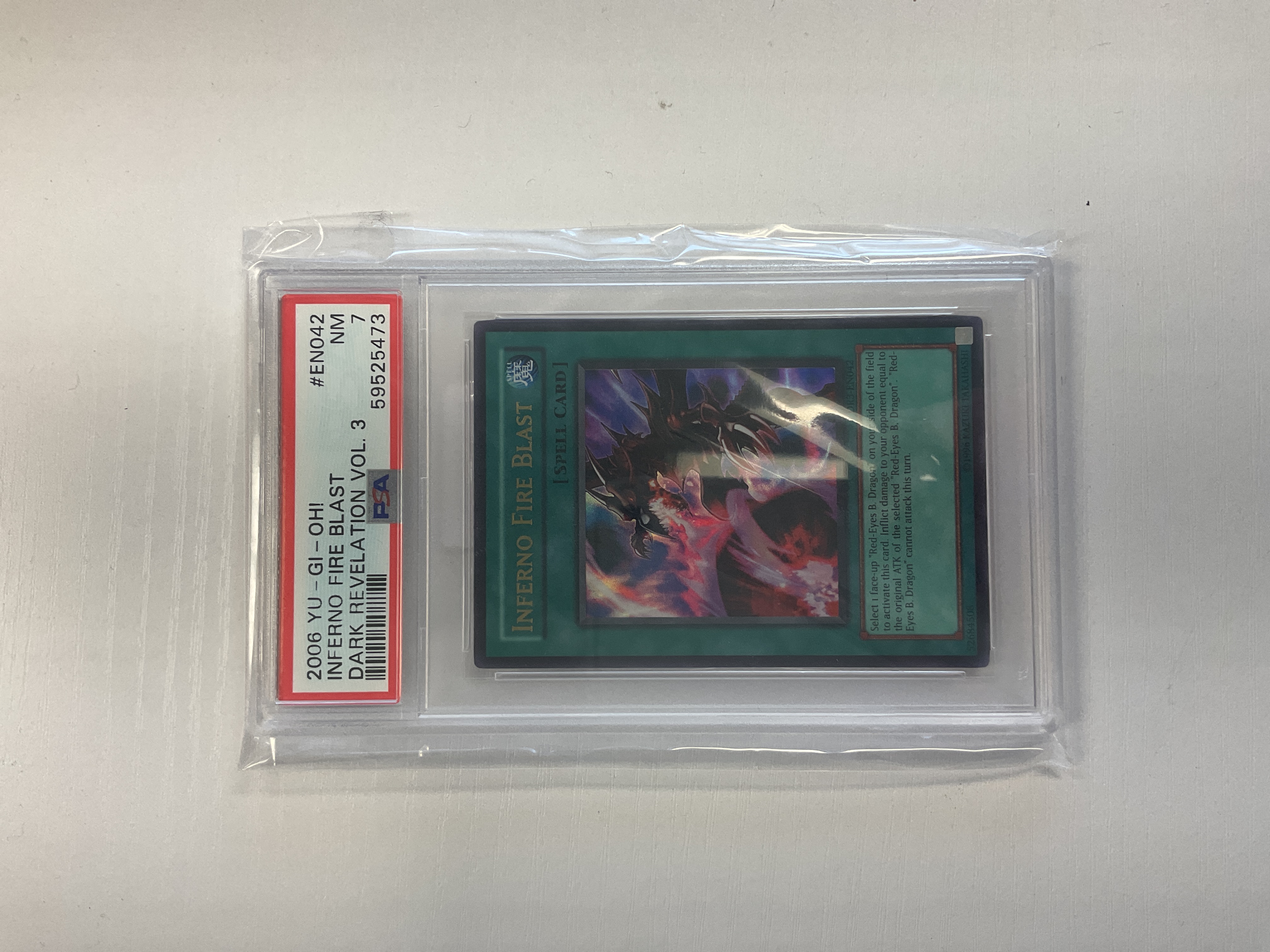 Inferno Fire Blast - PSA 7 DR3-EN042