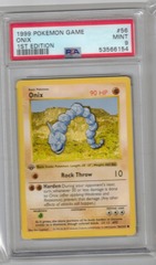 1999 Pokemon Game 56 Onix 1st Edition PSA 9 53566154