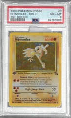 1999 Pokemon Fossil 7 Hitmonlee Holo 1st Edition PSA 8 62160989