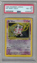 1999 Pokemon Jungle 6 Mr. Mime Holo PSA 8 53566363