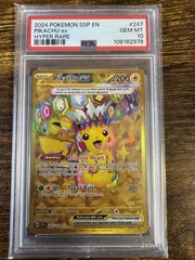 2024 Pokemon Surging Sparks 247 Pikachu ex PSA 10 108182978