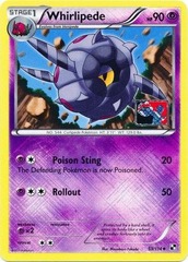 Whirlipede - 53 - Promotional - Crosshatch Holo Pokemon League Insect Season 2011