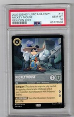 2023 Disney Lorcana EN P1 11 Mickey Mouse Gen Con 2023 PSA 10