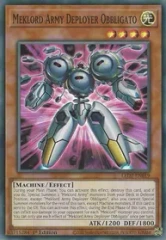 Meklord Army Deployer Obbligato - LED7-EN019 - Super Rare - Unlimited Edition