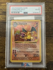 1999 Pokemon Base Set Shadowless 4 Charizard Holo PSA 4 87654573