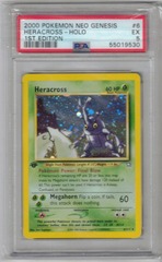 2000 Pokemon Neo Genesis 6 Heracross Holo 1st Edition PSA 5 55019530