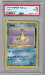 1999 Pokemon Fossil 25 Lapras 1st Edition PSA 9 49631210