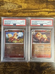 2023 Japanese 151 Consectutive PSA 10 Growlithe, Arcanine Master Ball Foil