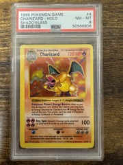 1999 Pokemon Base Set Shadowless 4 Charizard Holo PSA 8 50566806