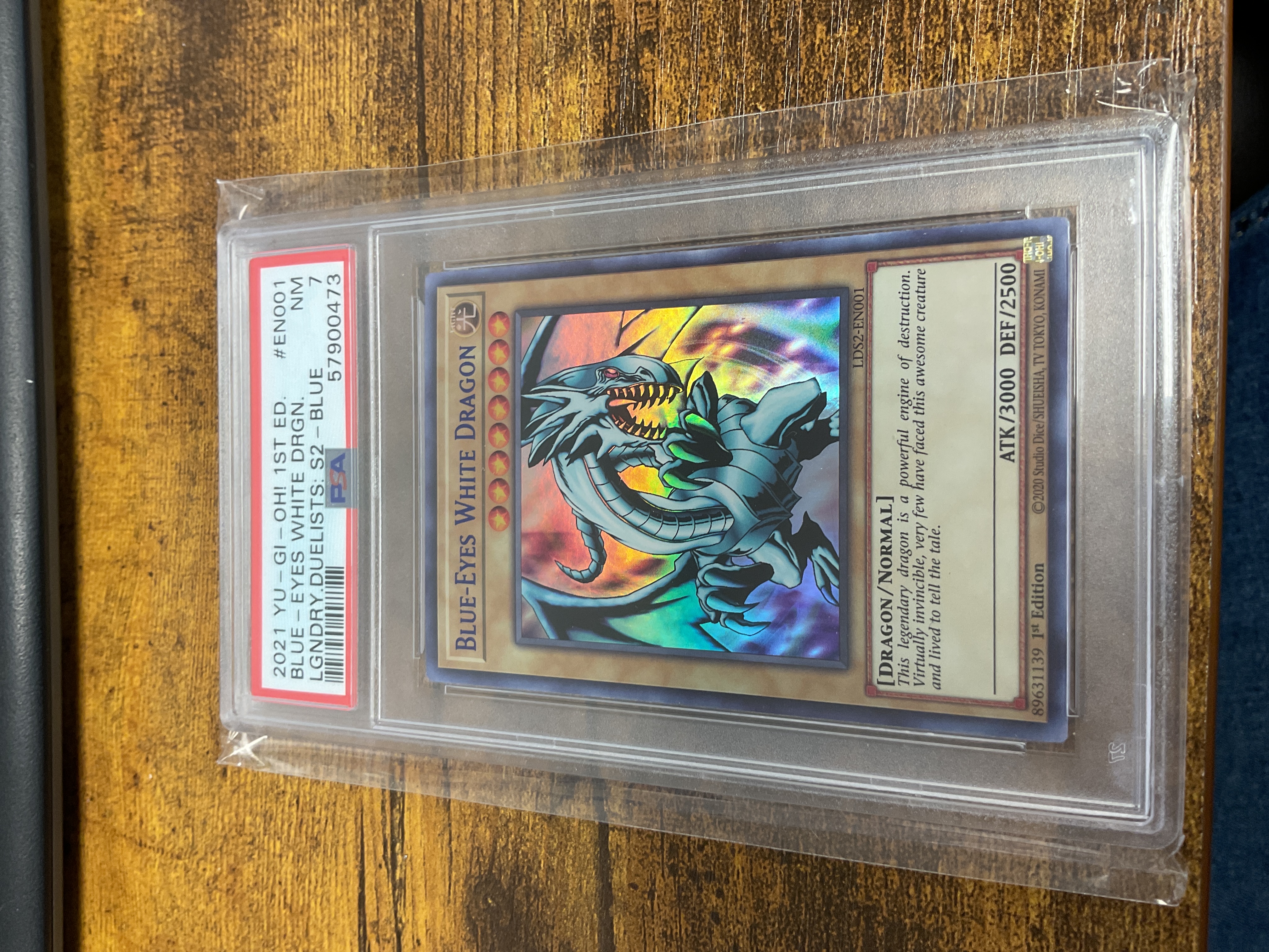 Blue-Eyes White Dragon - LDS2-EN001 Blue PSA 7
