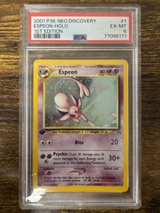 2001 Pokemon Neo Discovery 1 Espeon Holo 1st Edition PSA 6 77096171