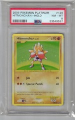 2009 Pokemon Platinum 129 Hitmonchan Holo PSA 8 53549597