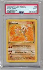 1999 Pokemon Fossil 22 Hitmonlee 1st Edition PSA 9 62160992