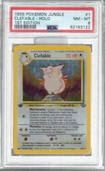 1999 Pokemon Jungle 1 Clefable Holo 1st Edition PSA 8 62163122