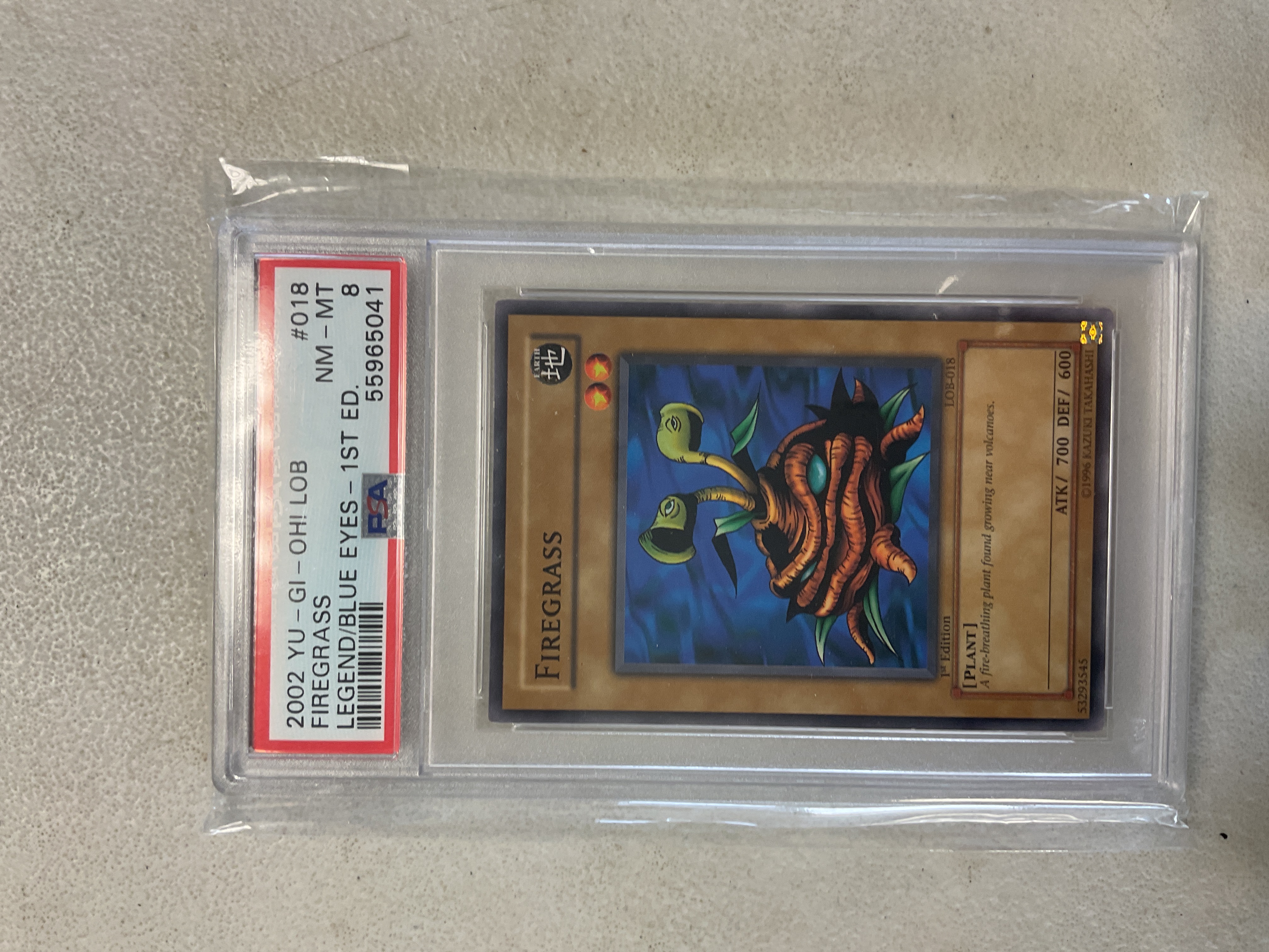 Firegrass - PSA 8 LOB-018 1st Edition