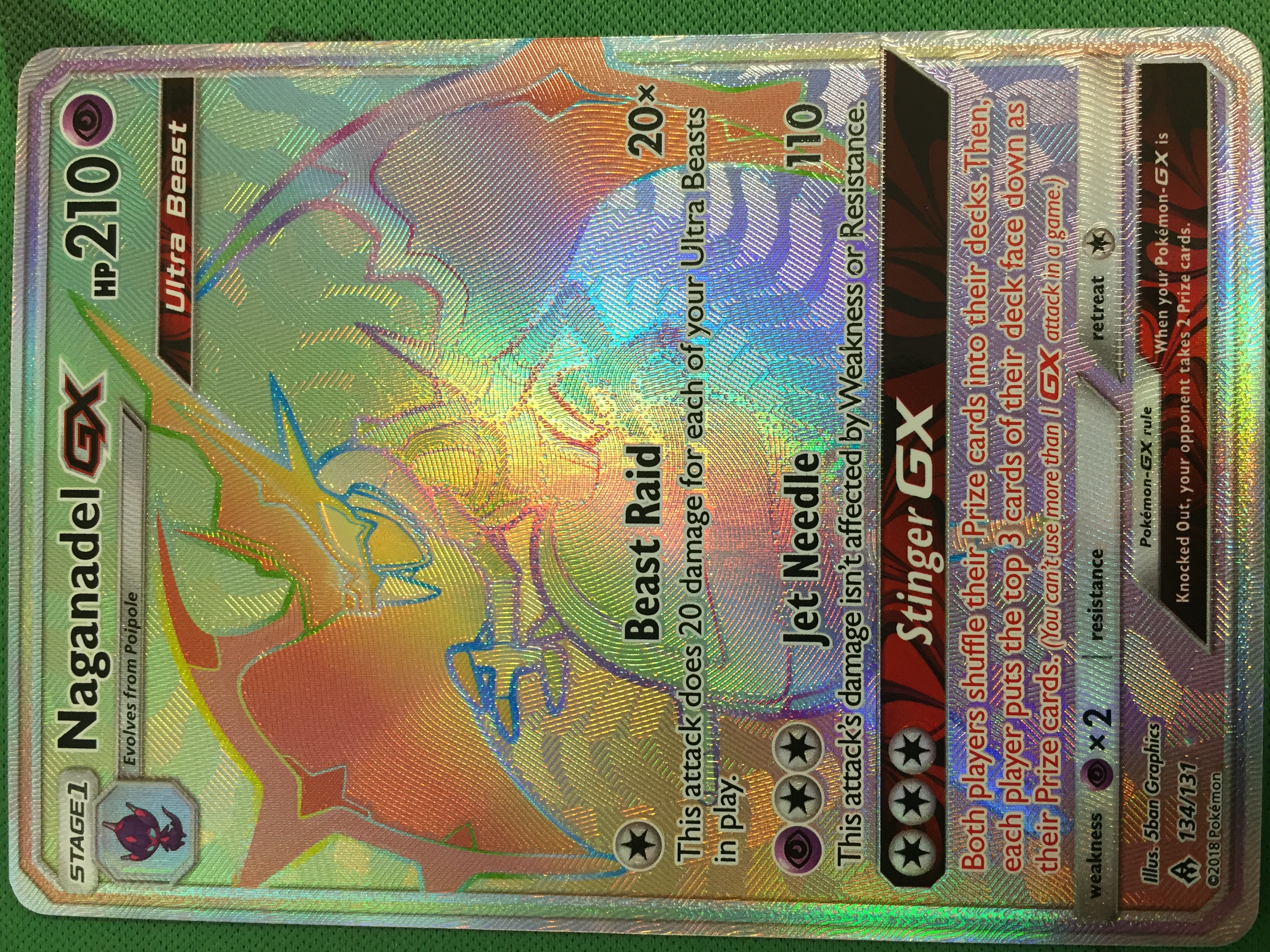 Naganadel GX - 134/131 - Secret Rare