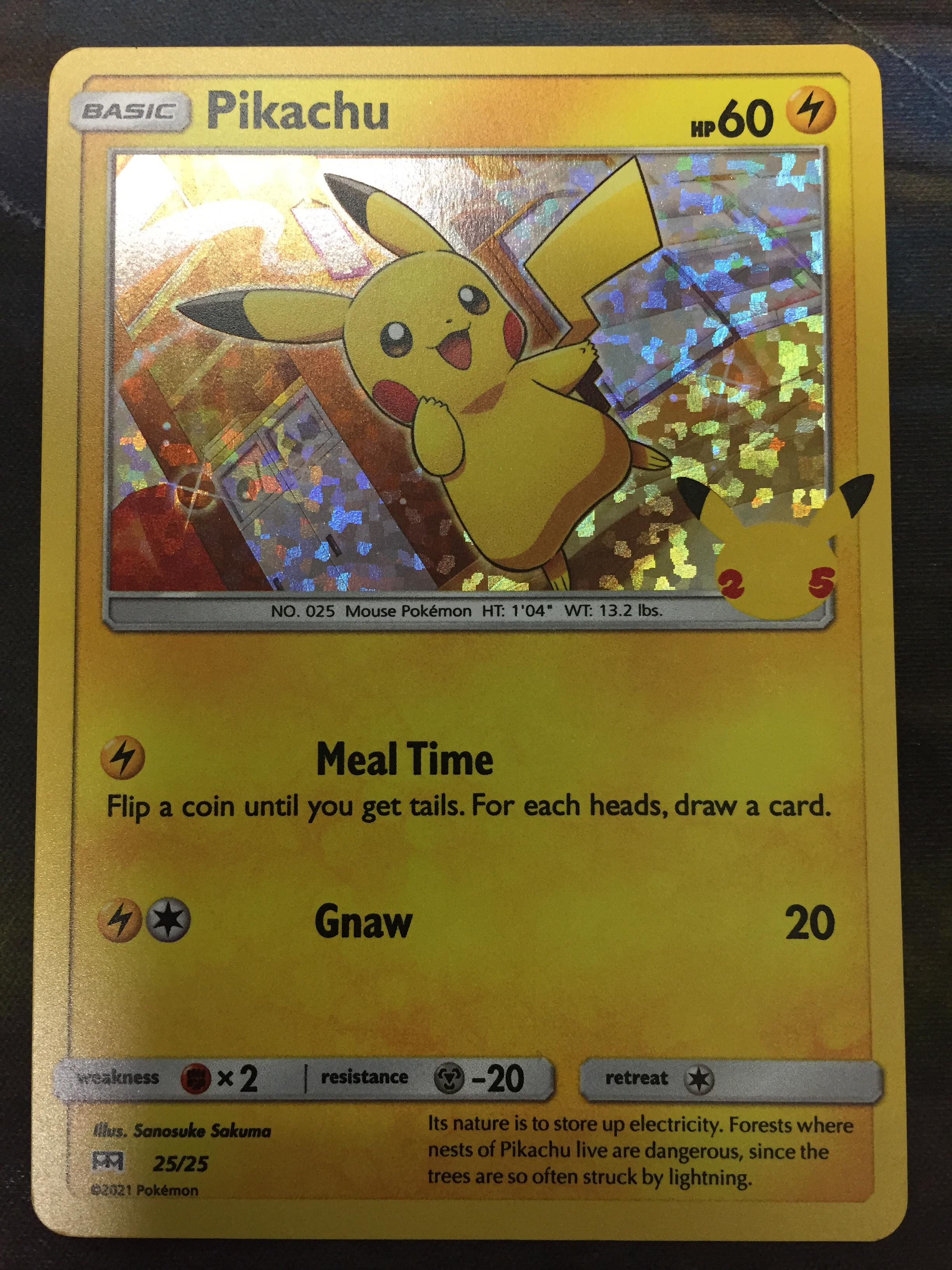 Pikachu - 25/25 - Holo - McDonalds 25th Anniversary Promo