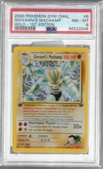 2000 Pokemon Gym Chal. 6 Giovanni's Machamp Holo 1st Edition PSA 8 66222048