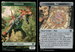 Dinosaur Token (010) // Map Token - Foil