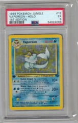 1999 Pokemon Jungle 12 Vaporeon Holo 1st Edition PSA 5 54924066