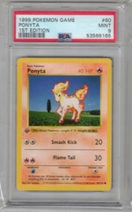 1999 Pokemon Game 60 Ponyta 1st Edition PSA 9 53566165