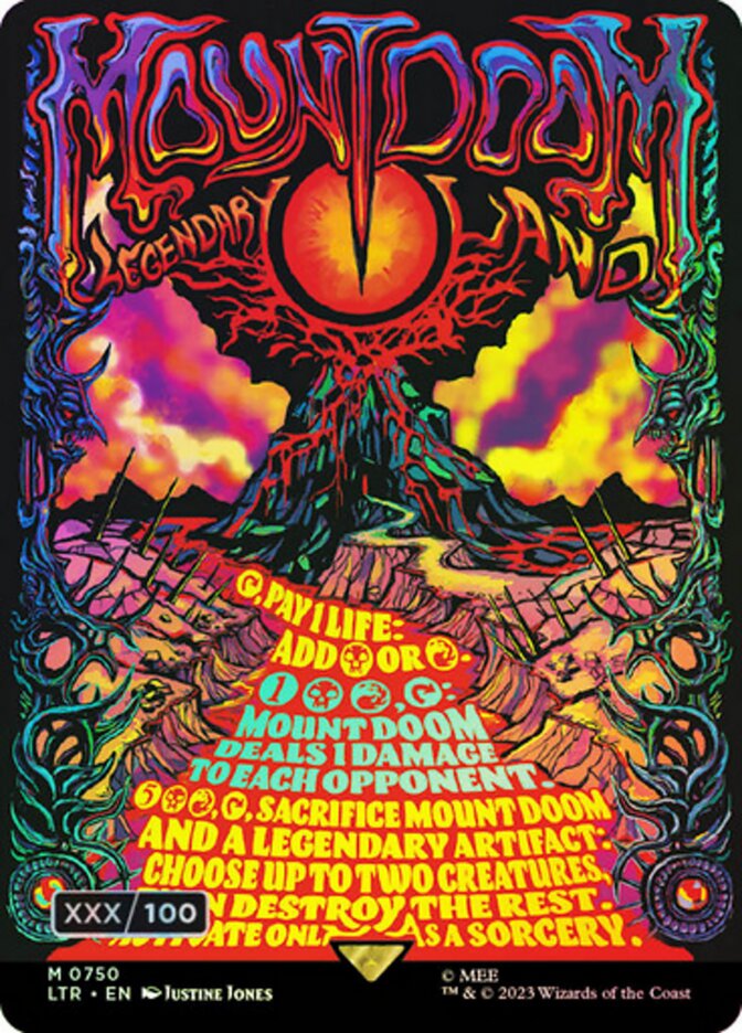 Mount Doom ~~ Borderless (Poster) (750) - SERIALIZED - Foil