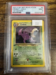 2001 Pokemon Neo Revelation 1st Edition 4 Crobat PSA 9 52227221
