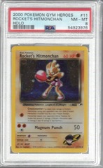 2000 Pokemon Gym Heroes 11 Rocket's Hitmonchan Holo PSA 8 54923976