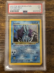 2001 Pokemon Neo Revelation 14 Suicune Holo 1st Edition PSA 5 80376158