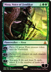 Nissa, Voice of Zendikar - Foil - Prerelease Promo