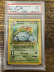 1999 Pokemon German Base Set #15 Venusaur Holo 1st Edition PSA 9 48131090